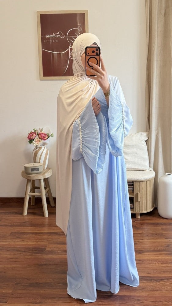 Abaya Hawwa bleu